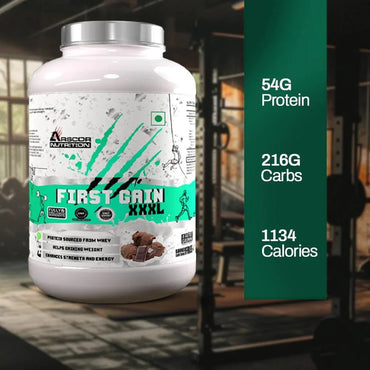 Build serious lean muscle with First Gain Mass Gainer. High protein, complex carbs, digestive enzymes, and clean calories for rapid size and strength gains.