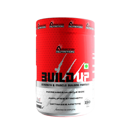 Build Up: Strength & Muscle Building Formula | Creatine, Arginine & Testosterone Booster - Arscor Nutrition -