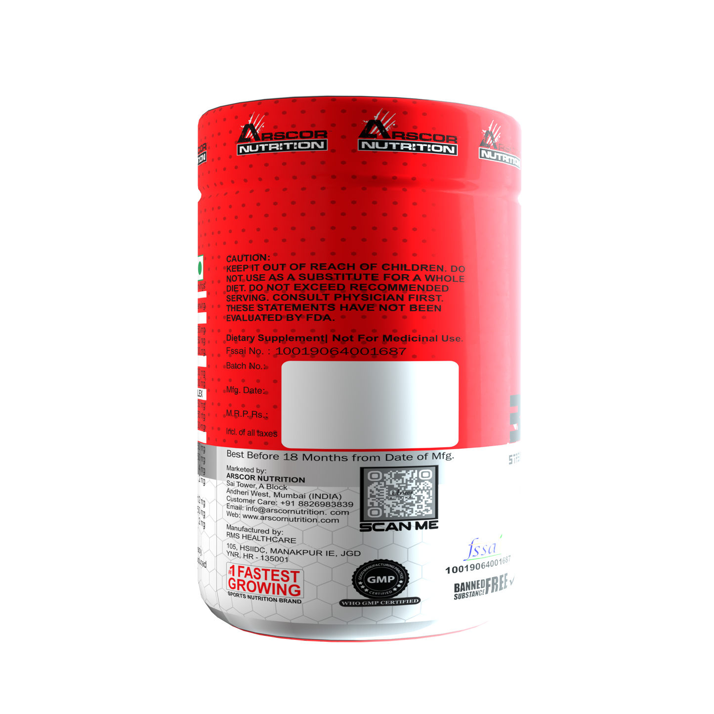 Build Up:  Strength & Muscle Building Formula | Creatine, Arginine & Testosterone Booster