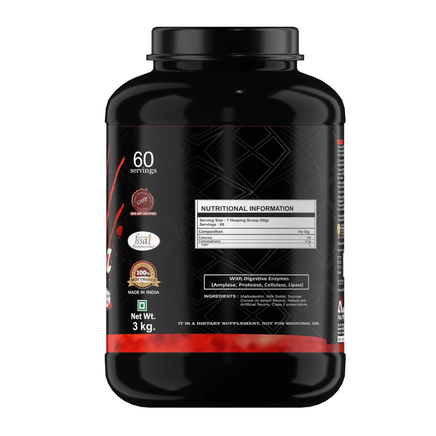 Arscor's Carboz: Clean mass gainer supplement to boost size, strength, and recovery