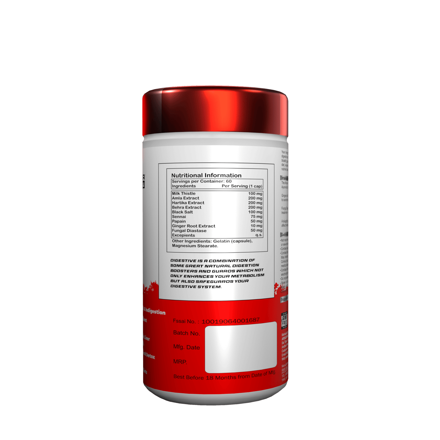 Supports digestion, nutrient absorption, metabolism & gut balance. Premium Digestive Supplement for Gut Health