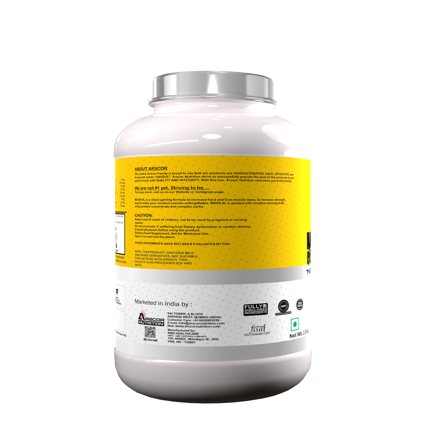 Arscor's  Mass XL | Advanced Mass Gainer for Extreme Muscle Gain