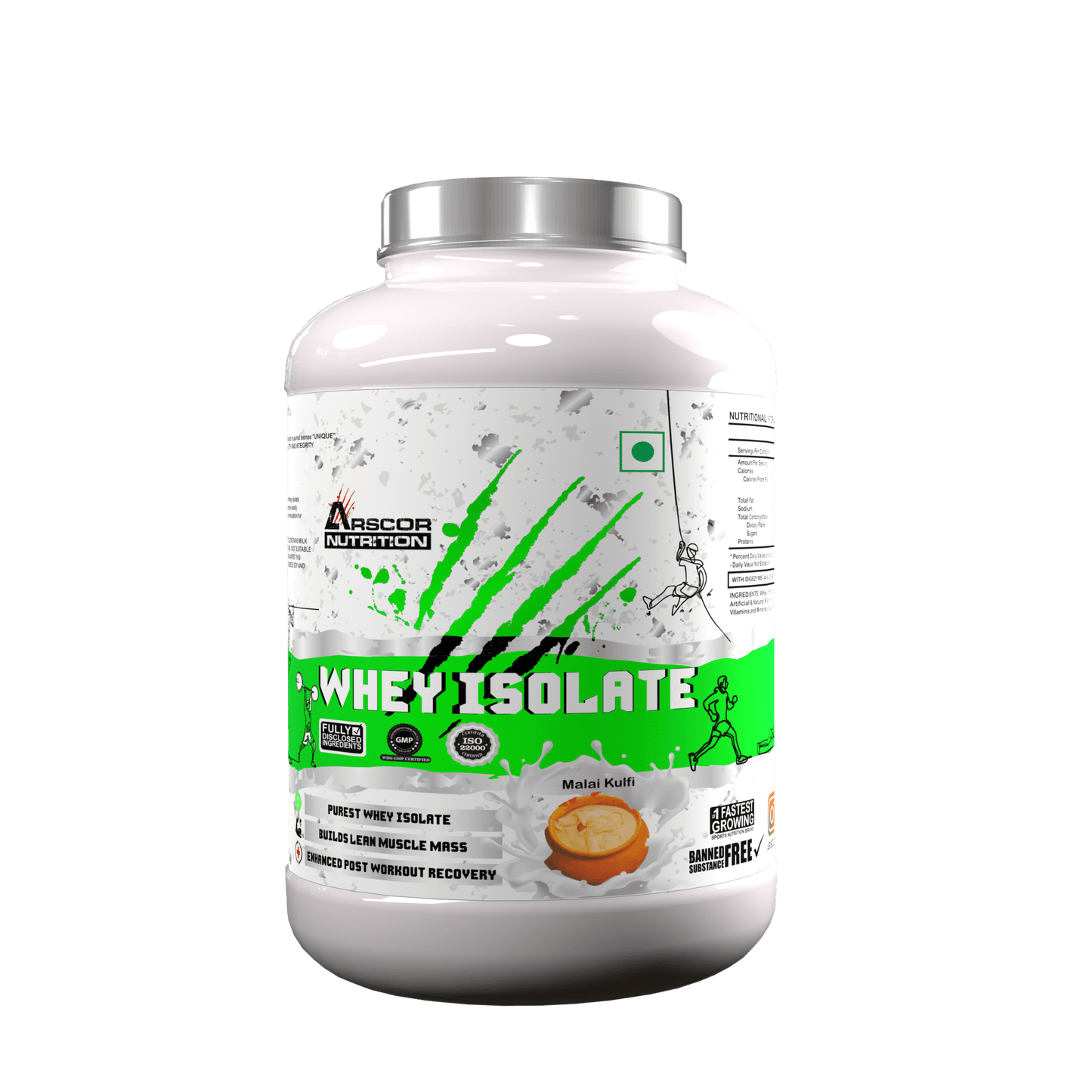 Whey Isolate Protein Powder | 26g Protein | Low fat low carb whey isolate protein powder for athletes