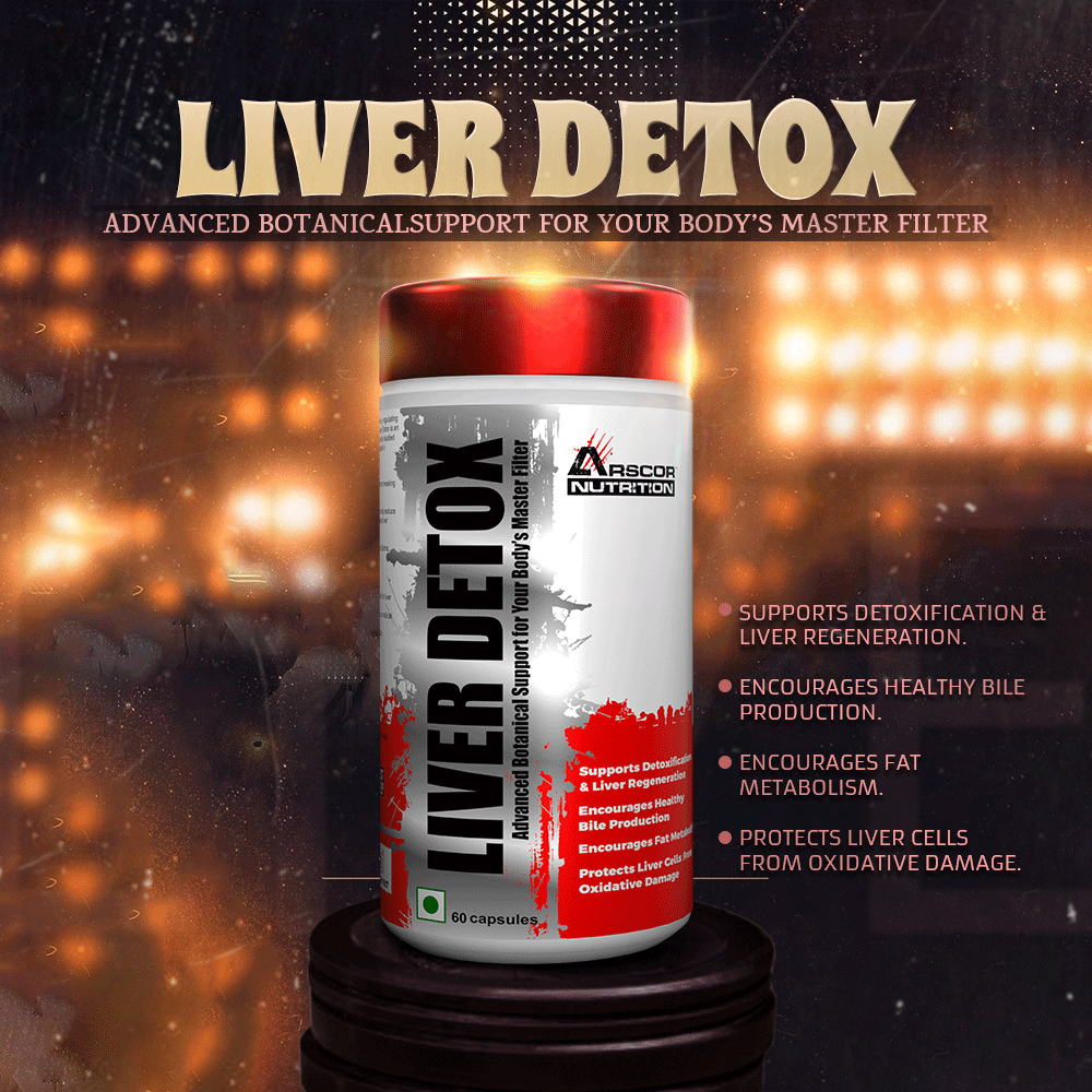 Arscor's Liver Detox – Advanced Milk Thistle & Herbal Formula for Liver Cleanse, Detox & Regeneration | Supports Digestion, Immunity & Fat Metabolism