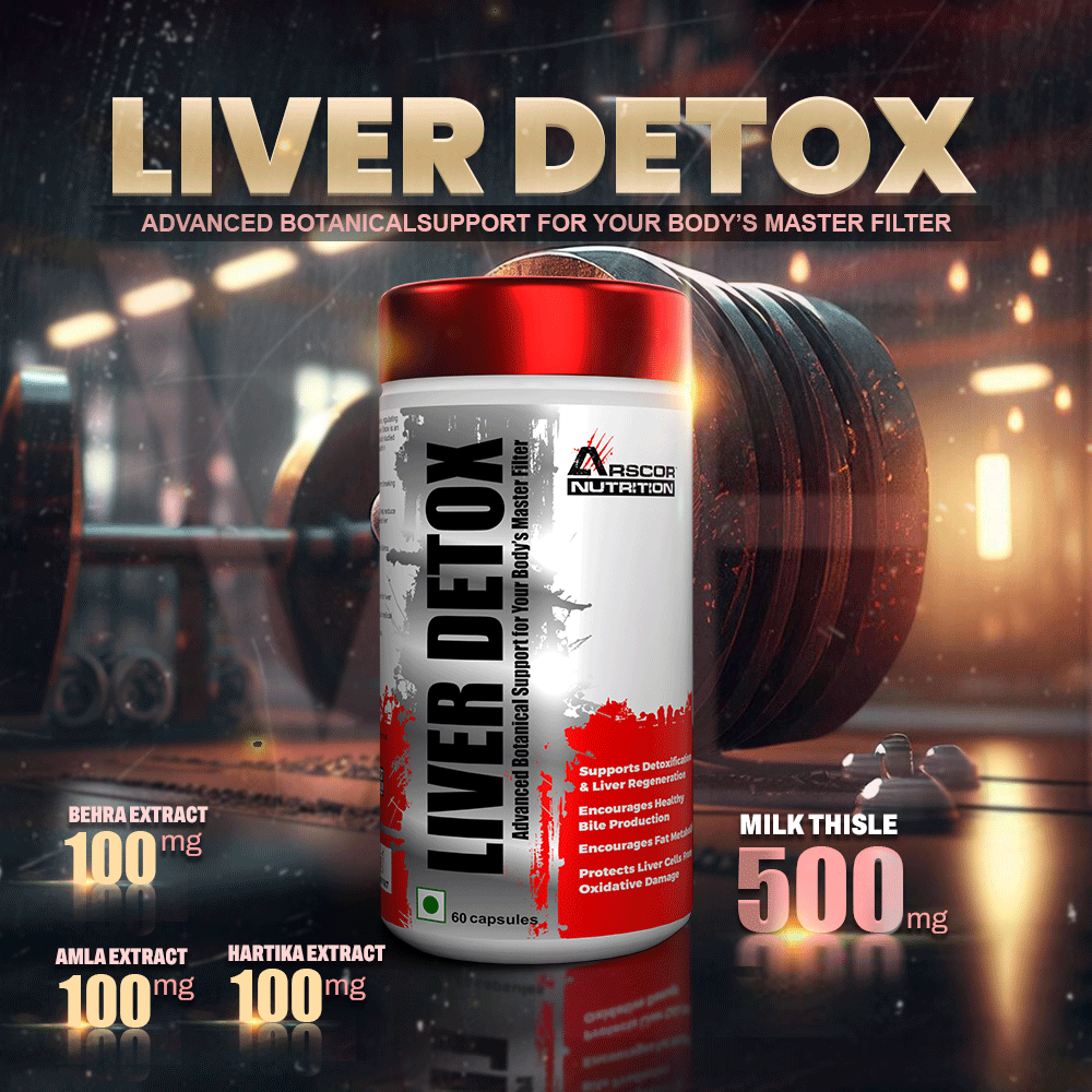 Arscor's Liver Detox – Advanced Milk Thistle & Herbal Formula for Liver Cleanse, Detox & Regeneration | Supports Digestion, Immunity & Fat Metabolism