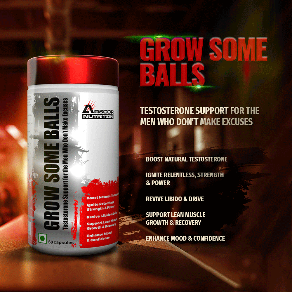 Arscor's Testobooster for Men | Natural Testosterone Booster with Tribulus, Fenugreek, Safed Musli, Shilajit & Mucuna | Muscle Growth, Energy, Libido & Strength Support