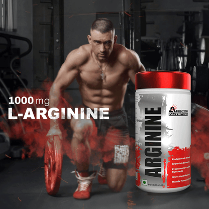 Arscor Nutrition Arginine – Nitric Oxide Booster for Muscle Pumps, Endurance & Recovery | 1000mg L-Arginine Capsules