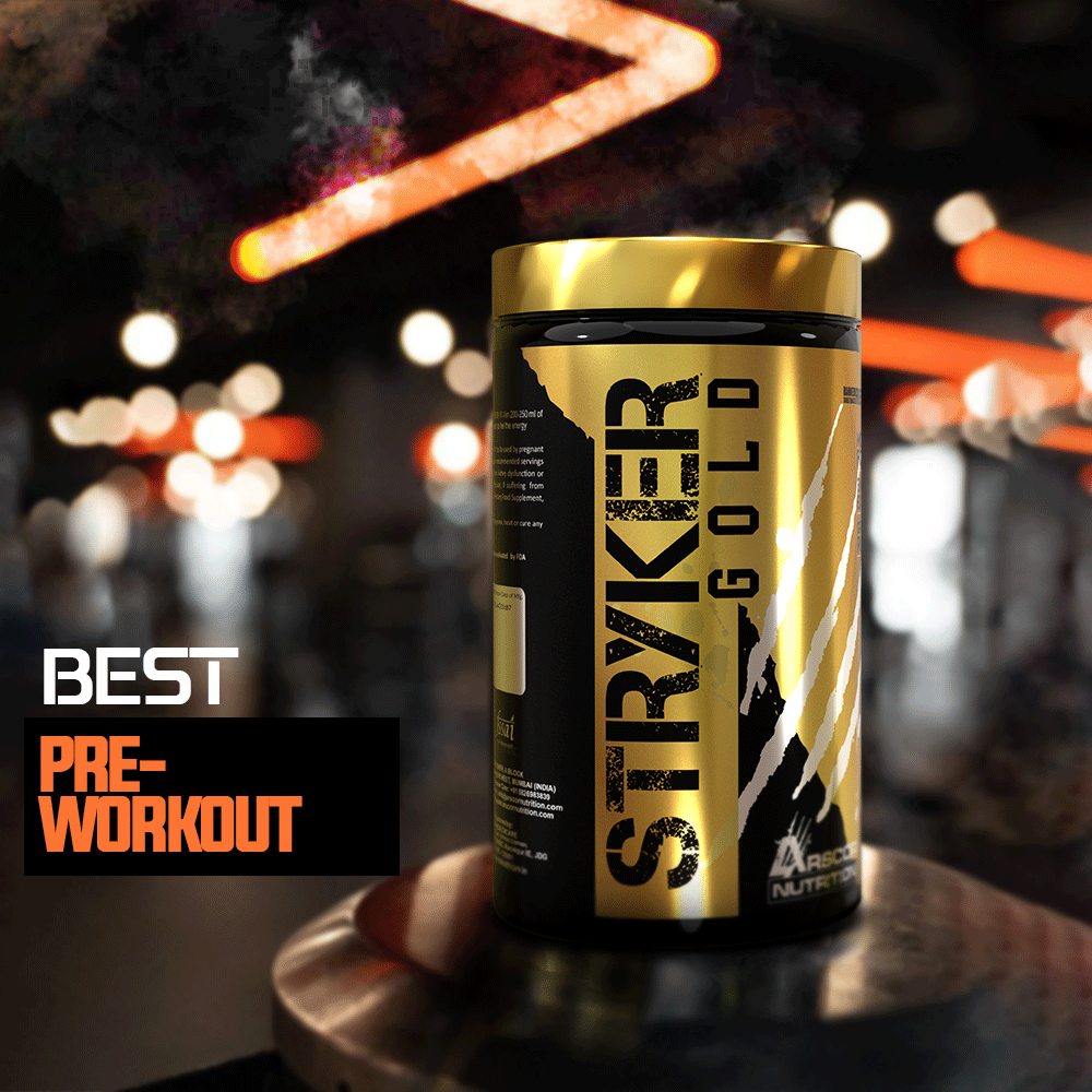 Stryker Gold Pre-Workout Supplement | Citrulline, Beta-Alanine, Caffeine | Strongest Preworkout for Men & Women