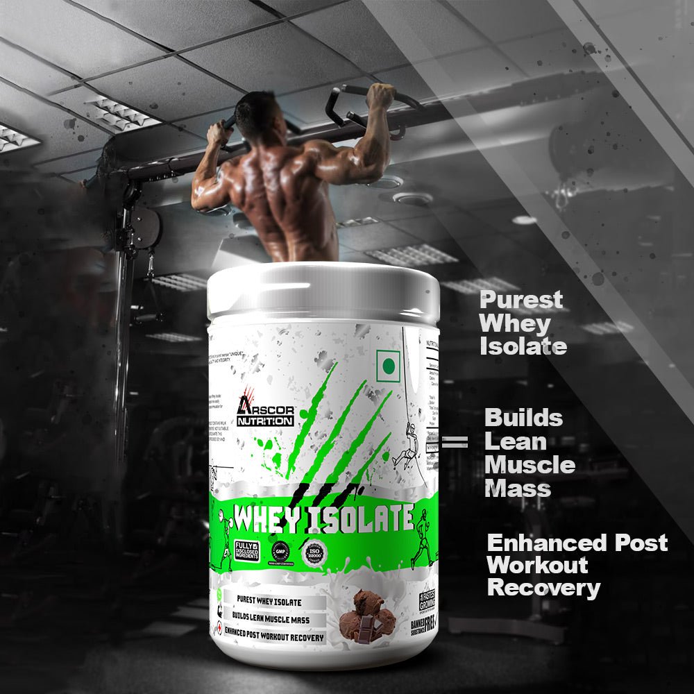 Whey Isolate (1kg) Plus Free Testo Booster (60 caps) – Ultra - Pure High - Protein Formula for Lean Muscle | Natural Testosterone Booster for Men - Arscor Nutrition - 