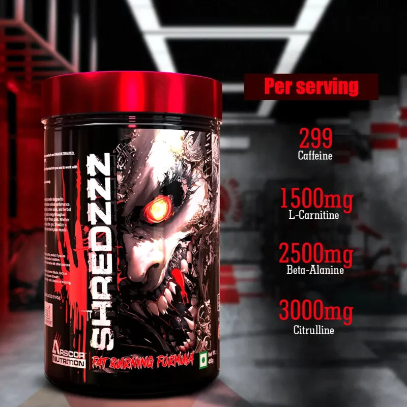 SHREDZZZ – Thermogenic Fat Burner + Pre-Workout Powder