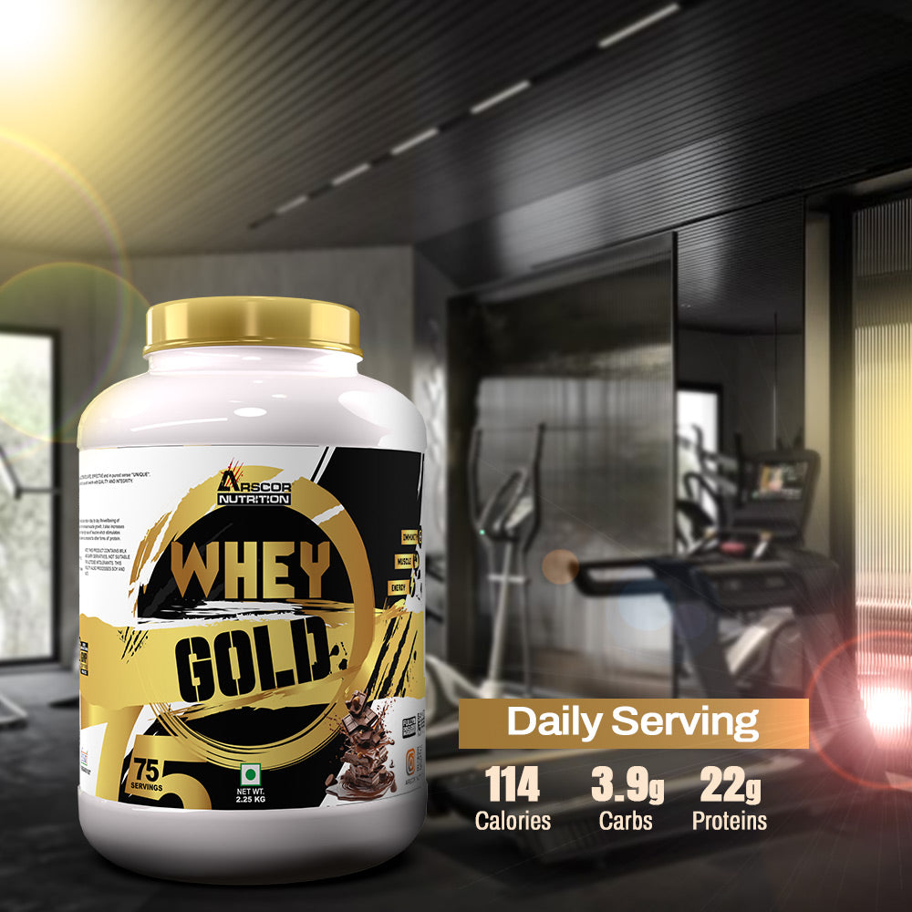 Whey Gold Protein Powder | 22g Whey Protein with EAAs, BCAAs