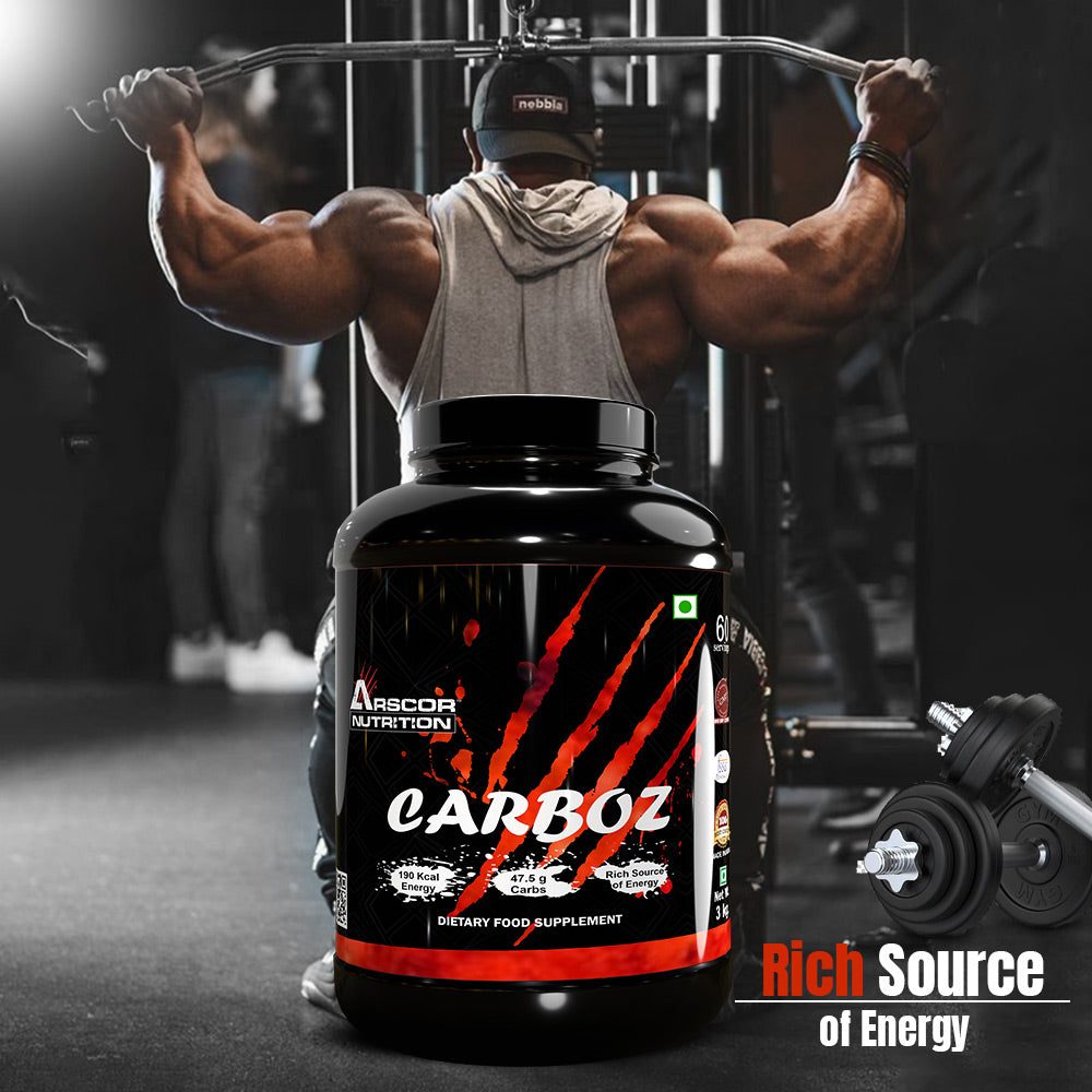 Arscor's Carboz:  Mass Gainer Supplement | Nutrient-Rich Carbohydrate Powder