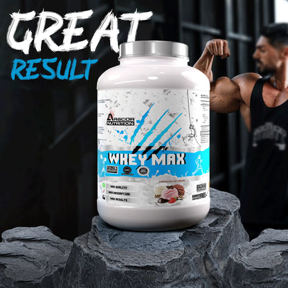 Whey Max – Fast-Absorbing Whey Protein Powder for Muscle Growth & Recovery