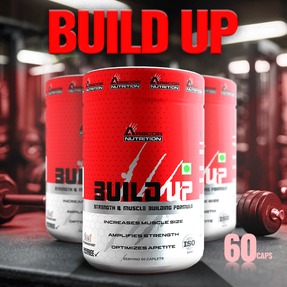 Build Up:  Strength & Muscle Building Formula | Creatine, Arginine & Testosterone Booster