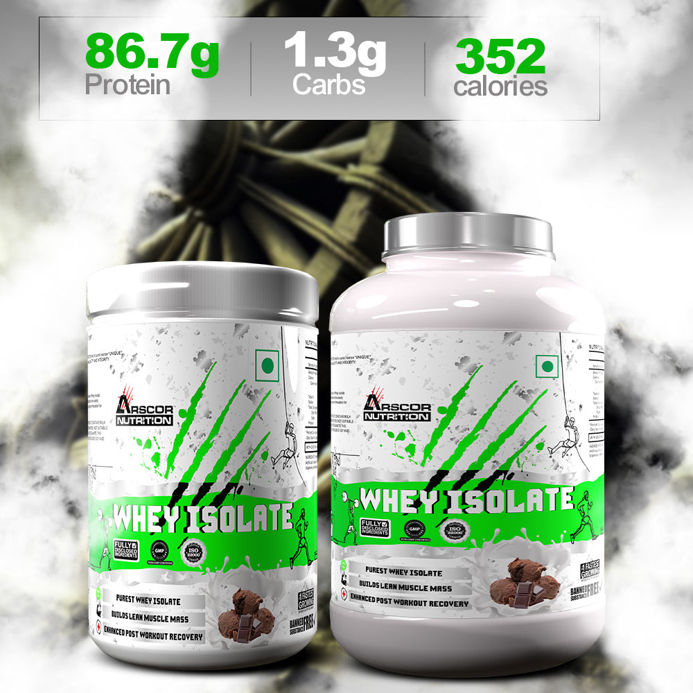 Whey Isolate Protein Powder | 26g Protein | Ultra-Pure, Fast-Absorbing Whey Protein Isolate | Ideal for Muscle Growth & Recovery