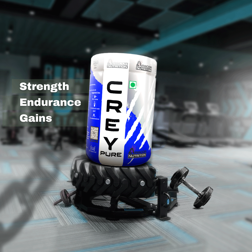 Arscor's Creypure Creatine Monohydrate Powder | 100% Pure, Micronized & HPLC-Tested