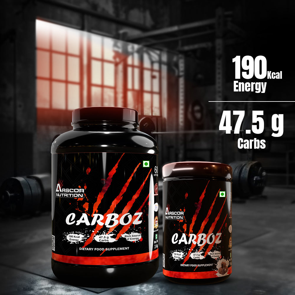 Arscor's Carboz:  Mass Gainer Supplement | Nutrient-Rich Carbohydrate Powder