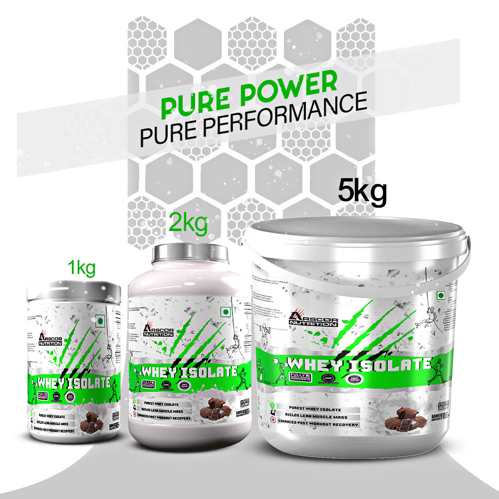 Whey Isolate Protein Powder | 26g Protein | Ultra-Pure, Fast-Absorbing Whey Protein Isolate | Ideal for Muscle Growth & Recovery