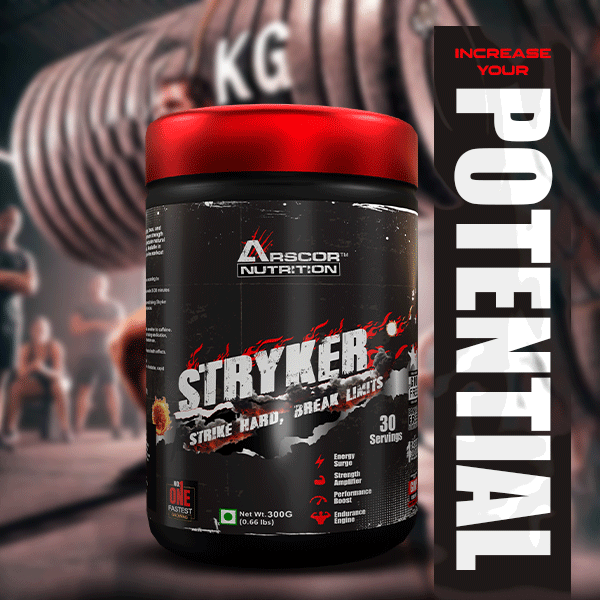 Stryker Pre Workout Supplement | High‑Stim Pre Workout Powder with Caffeine, Beta‑Alanine & Citrulline