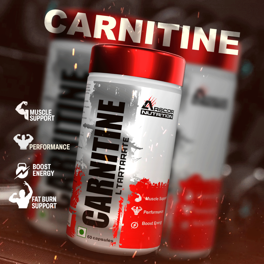 Arscor's L-Carnitine 2000 mg – Advanced Fat Metabolizer & Energy Booster | Supports Fat Burning, Stamina & Muscle Recovery