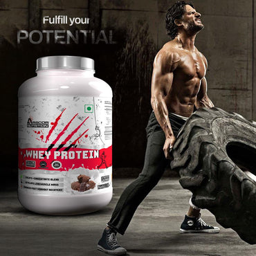 Whey Protein (4 kg) Plus FREE Stryker (300g) - Premium Fast-Absorbing Protein | High‑Stim Pre Workout Powder