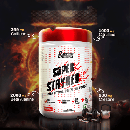 Arscor Super Stryker Pre Workout Supplement for Intense Energy, Focus & Muscle Pumps