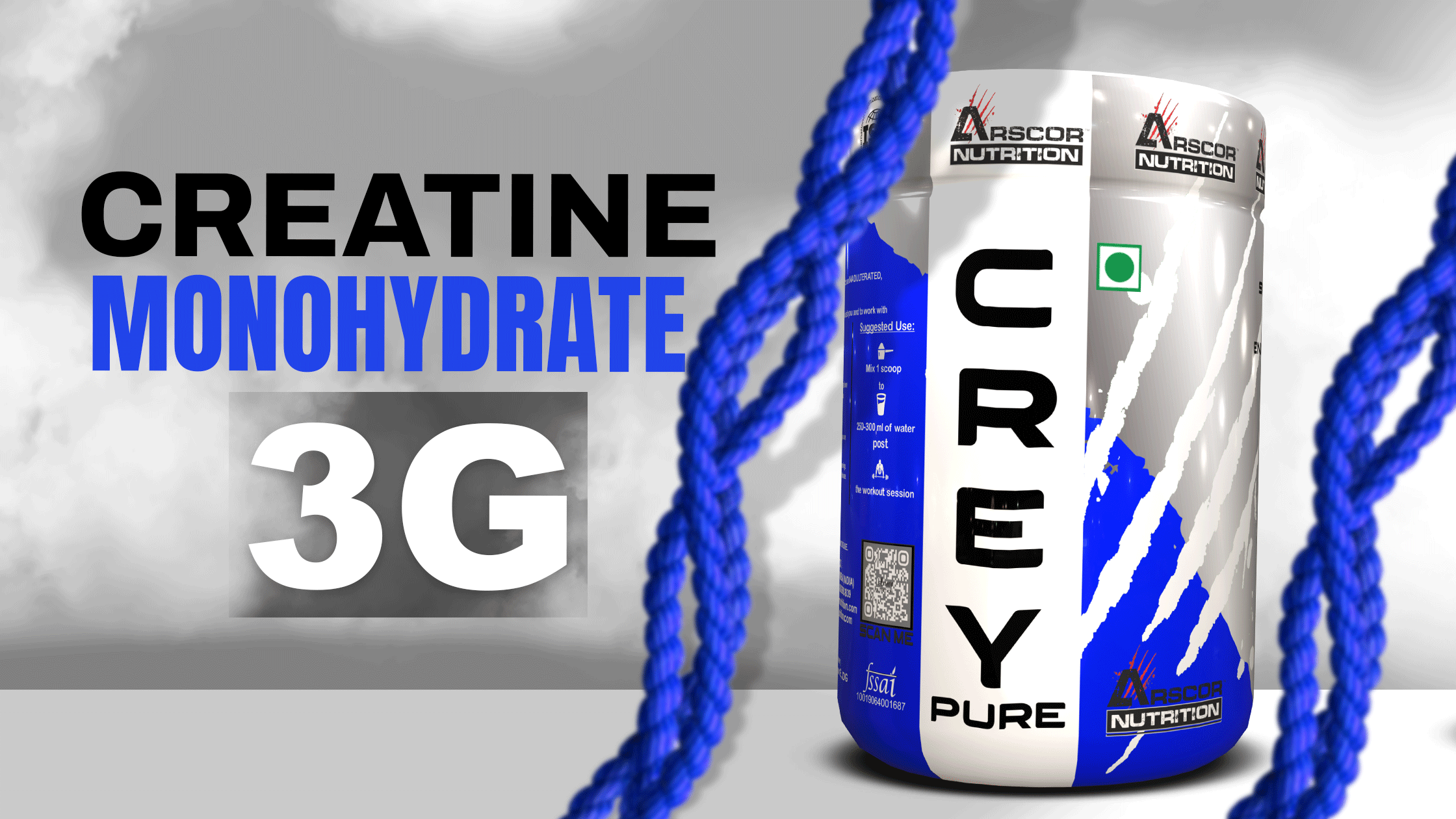 Creypure is High-Quality Creatine Monohydrate Powder Supplement