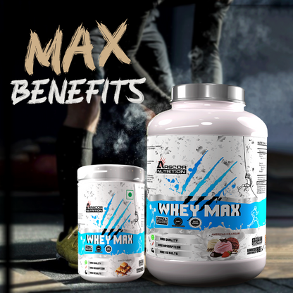 Whey Max – Fast-Absorbing Whey Protein Powder for Muscle Growth & Recovery