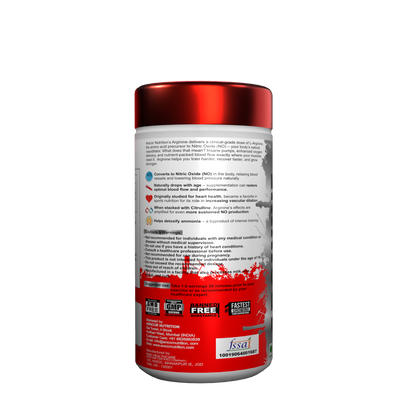 Arscor Nutrition Arginine – Nitric Oxide Booster for Muscle Pumps, Endurance & Recovery | 1000mg L-Arginine Capsules