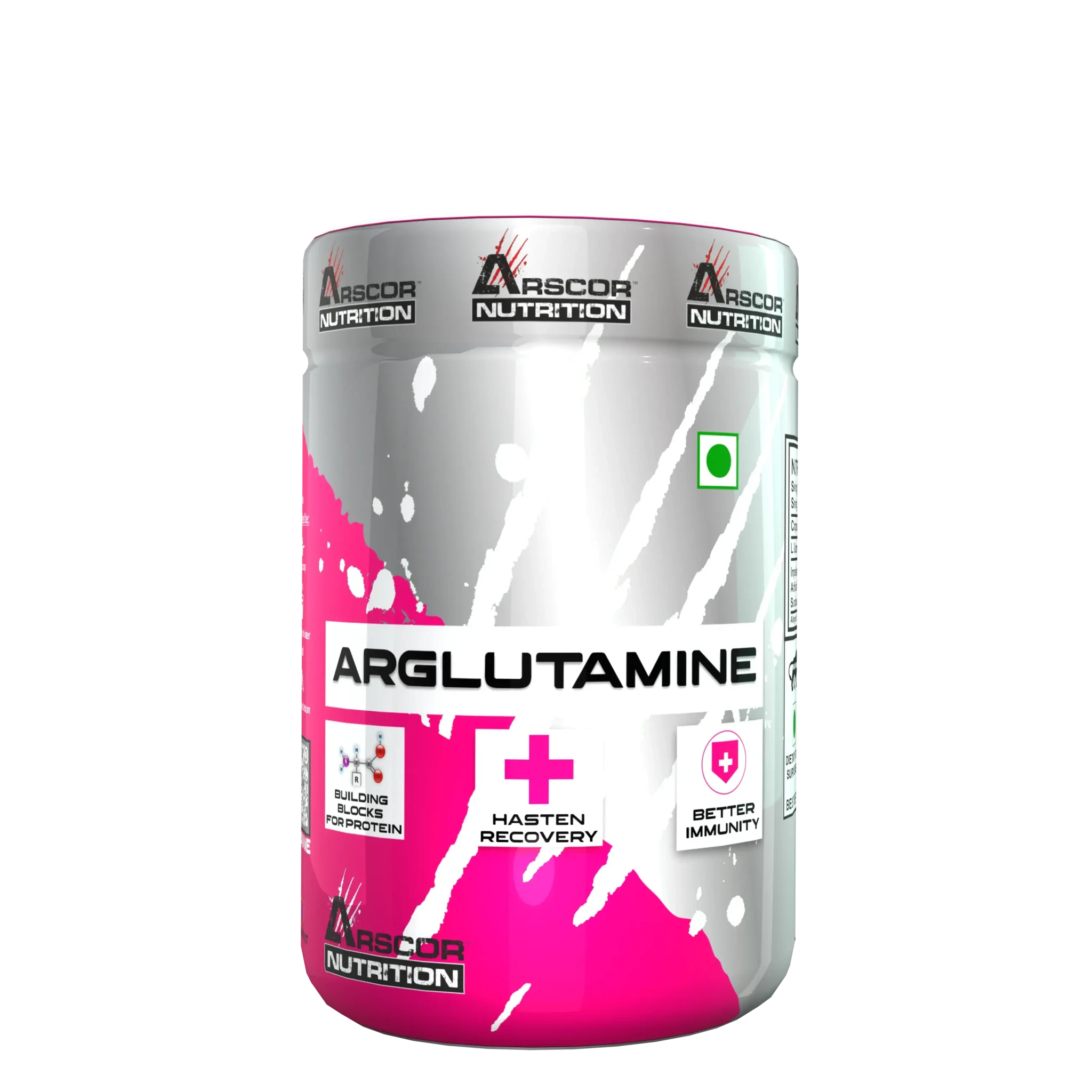Arscor's ARGLUTAMINE – Advanced Muscle Recovery & Immunity Booster Supplement (300g)