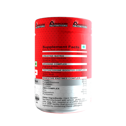 Build Up:  Strength & Muscle Building Formula | Creatine, Arginine & Testosterone Booster