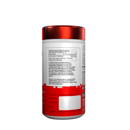 Arscor's L-Carnitine 2000 mg – Advanced Fat Metabolizer & Energy Booster | Supports Fat Burning, Stamina & Muscle Recovery