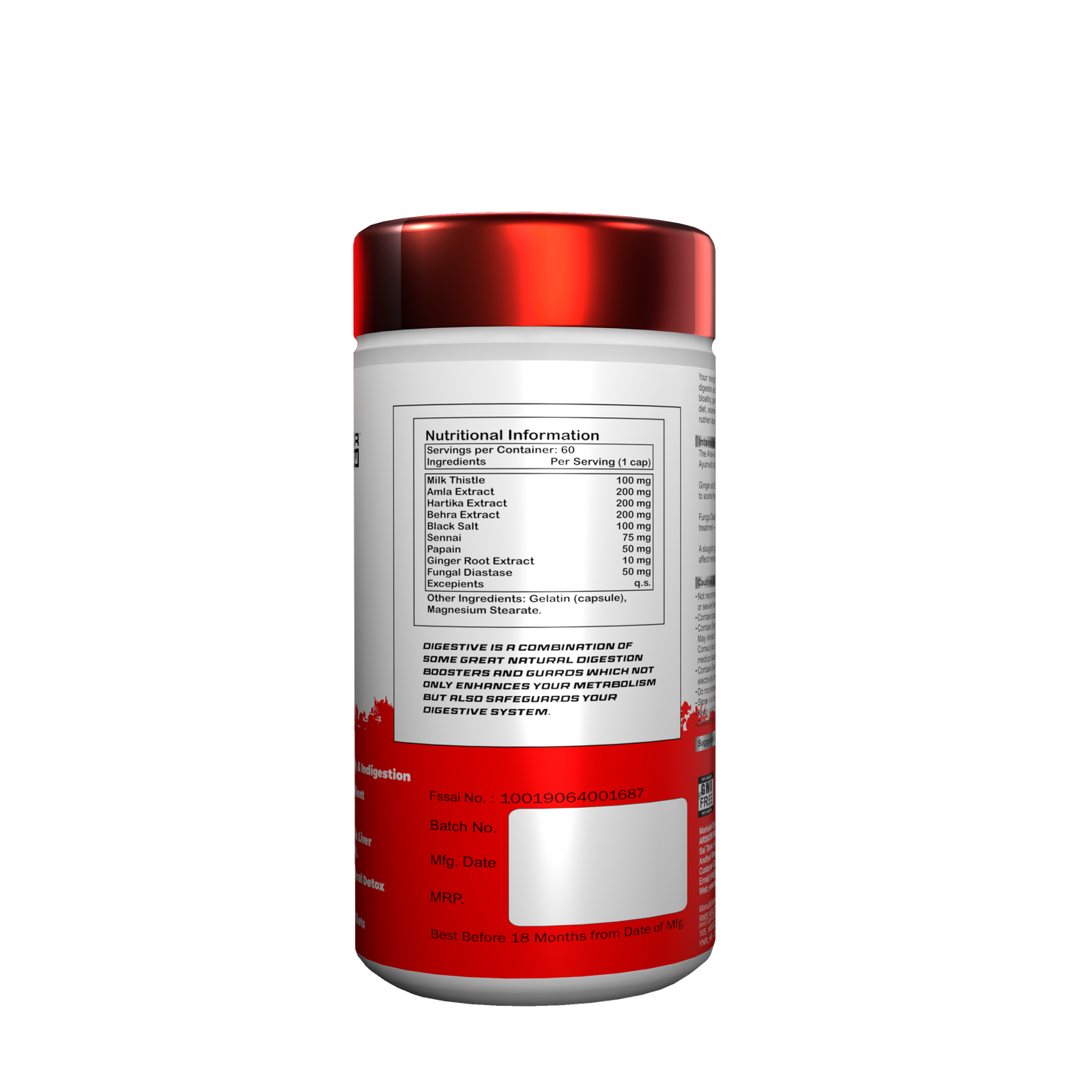 Arscor Nutrition Digestive – Premium Digestive Supplement for Gut Health