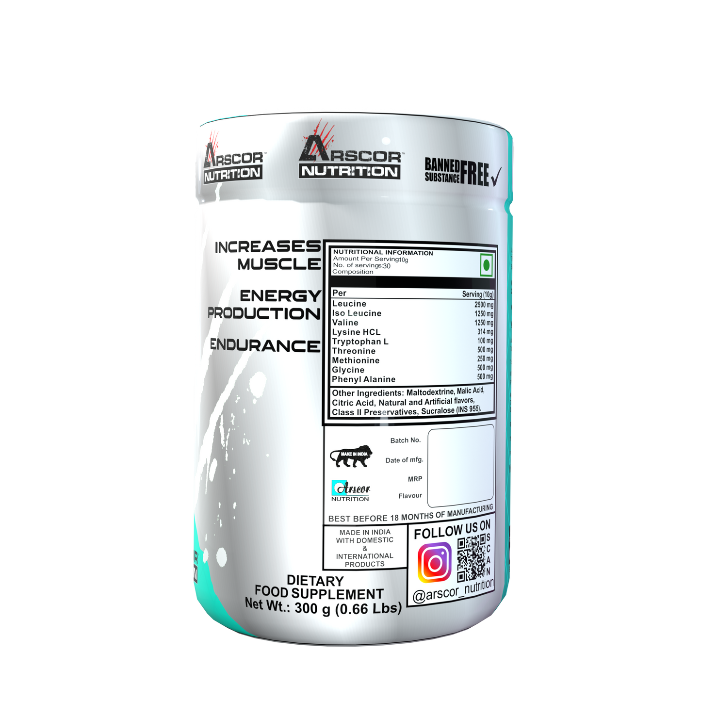 Essential Amino Acids (EAA Supplement) for Muscle Recovery & Performance