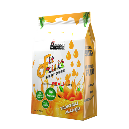 Arscor's FitFruit Mass Gainer - Lean Muscle Gainer Whey Protein Powder