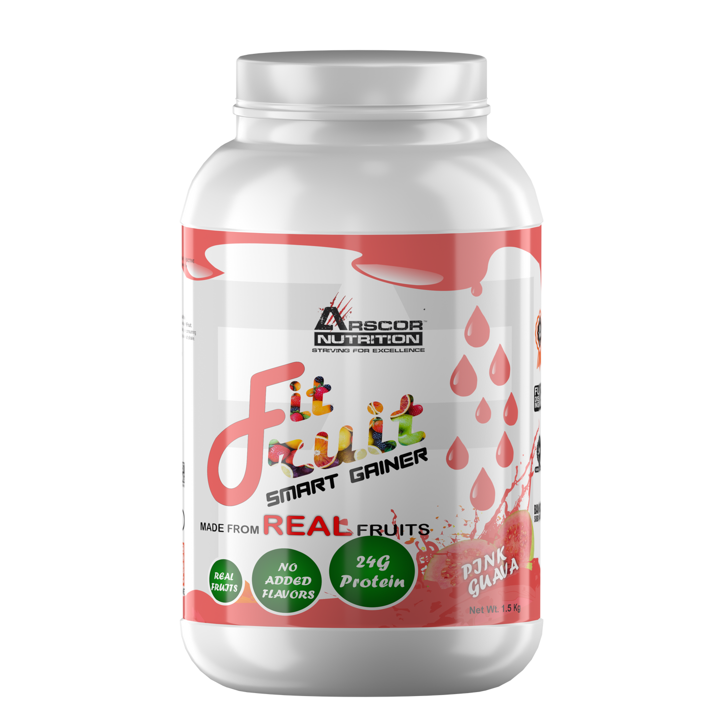 Arscor's FitFruit Mass Gainer - Lean Muscle Gainer Whey Protein Powder