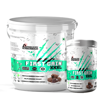 First Gain (5kg) Plus FREE First Gain (1kg) – Lean Mass Gainer for Clean Weight Gain & Strength