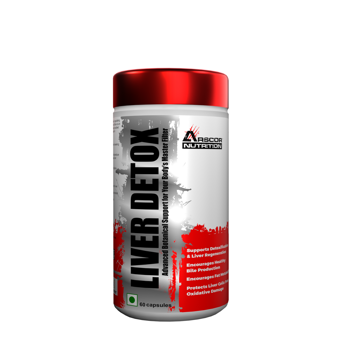 Arscor's Liver Detox – Advanced Milk Thistle & Herbal Formula for Liver Cleanse, Detox & Regeneration | Supports Digestion, Immunity & Fat Metabolism