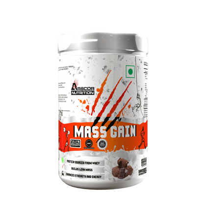 Arscor's Mass Gain Powder | Lean Whey Protein Muscle Mass Gainer With L-Glutamine & Digestive Enzymes
