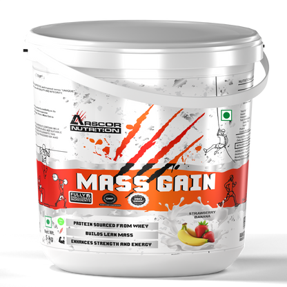 Arscor's Mass Gain Powder | Lean Whey Protein Muscle Mass Gainer With L-Glutamine & Digestive Enzymes
