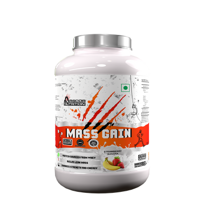 Arscor's Mass Gain Powder | Lean Whey Protein Muscle Mass Gainer With L-Glutamine & Digestive Enzymes