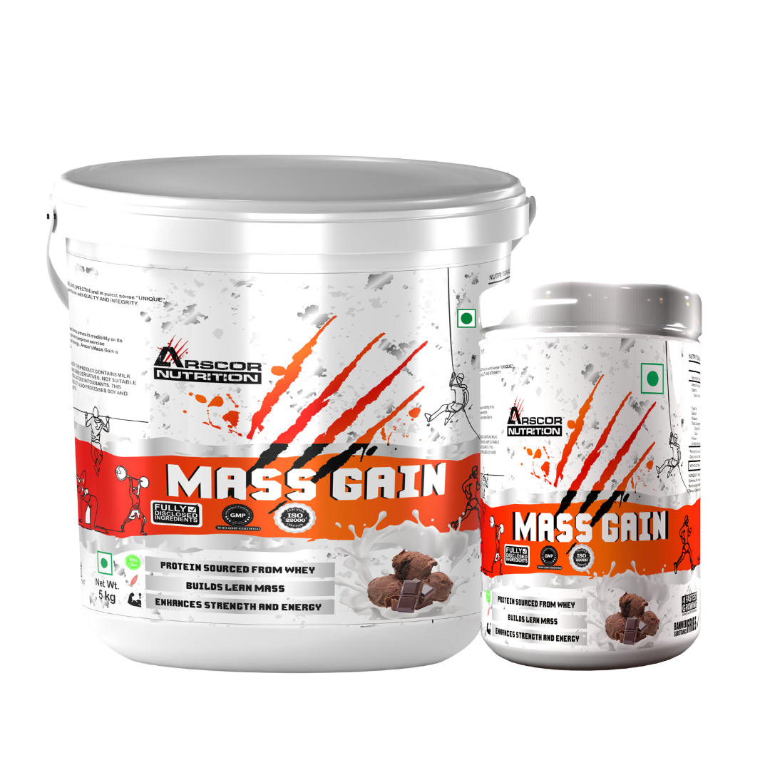 Mass Gain (5kg) Plus FREE Mass (1kg) – High-Calorie Mass Builder for Size & Strength