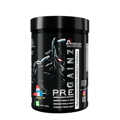Gainz Pre: Hybrid Pre-workout Supplement with Creatine, Beta-Alanine, Caffeine, Citrulline
