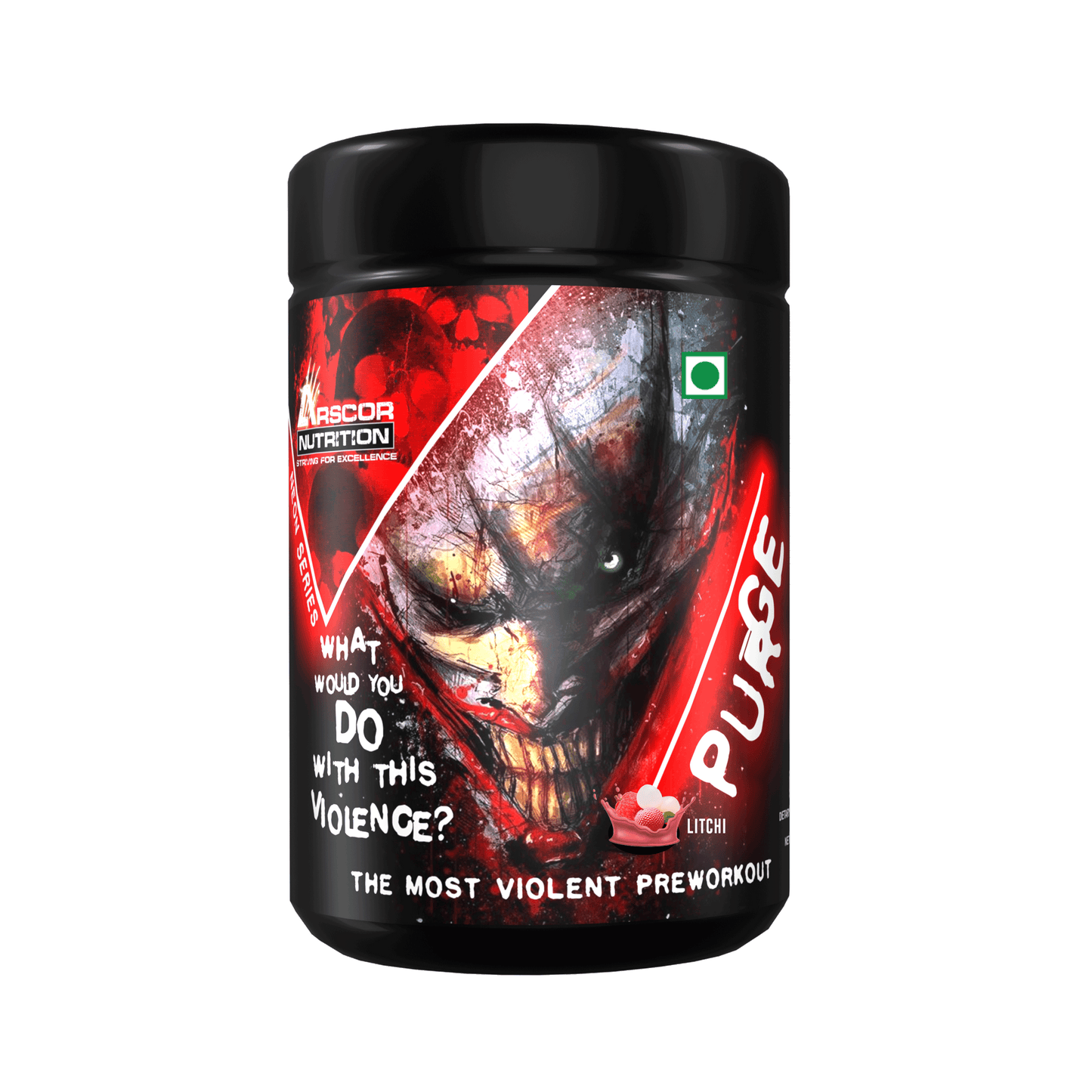 Arscor's Purge Pre-workout Energy Drink with Caffeine, Citrulline, Beta-Alanine