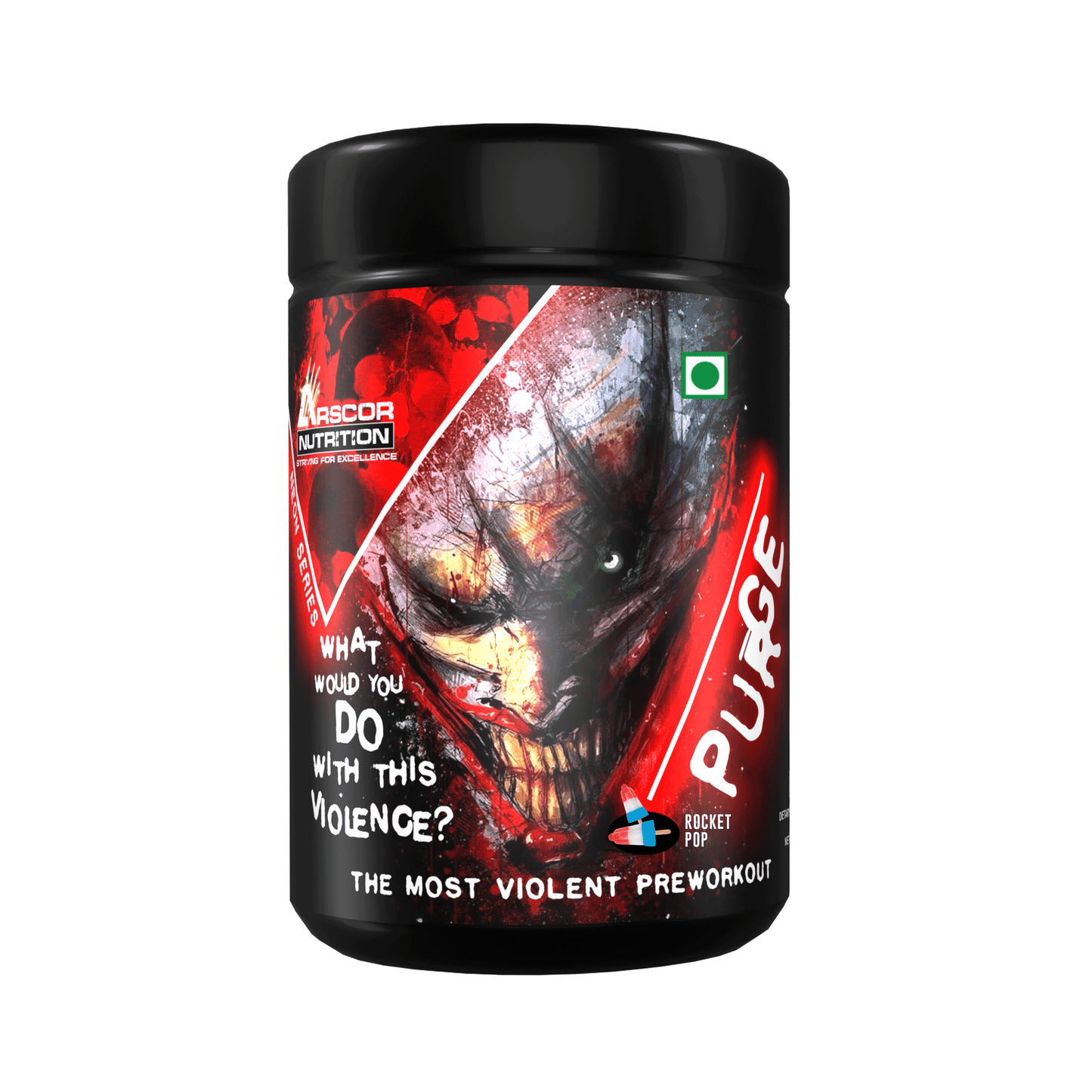 Arscor's Purge Pre-workout Energy Drink with Caffeine, Citrulline, Beta-Alanine
