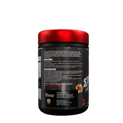 Stryker Pre Workout Supplement | High‑Stim Pre Workout Powder with Caffeine, Beta‑Alanine & Citrulline