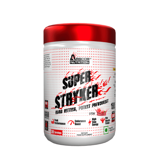 Arscor Super Stryker Pre Workout Supplement for Intense Energy, Focus & Muscle Pumps