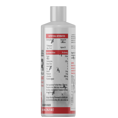 Arscor Nutrition WAR Liquid L-Carnitine 3000 mg | Fat Metabolizer for Energy, Endurance & Performance | Zero Sugar, Stimulant-Free Fat Burner for Athletes & Gym-Goers