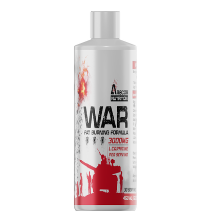 Arscor Nutrition WAR Liquid L-Carnitine 3000 mg | Fat Metabolizer for Energy, Endurance & Performance | Zero Sugar, Stimulant-Free Fat Burner for Athletes & Gym-Goers
