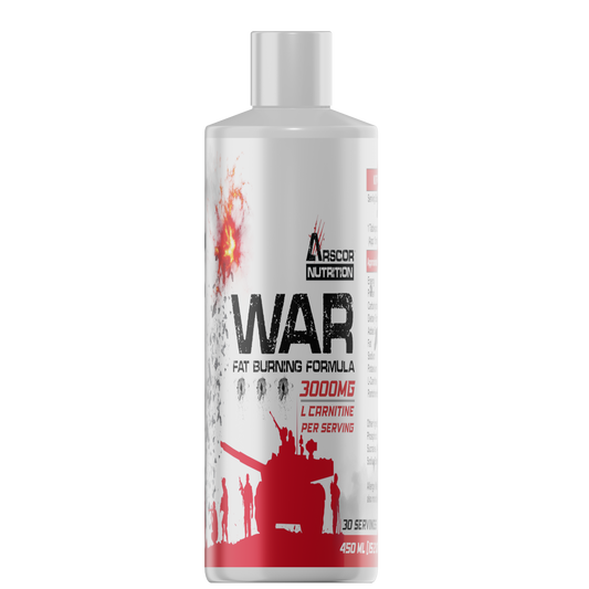 Arscor Nutrition WAR Liquid L-Carnitine 3000 mg | Fat Metabolizer for Energy, Endurance & Performance | Zero Sugar, Stimulant-Free Fat Burner for Athletes & Gym-Goers